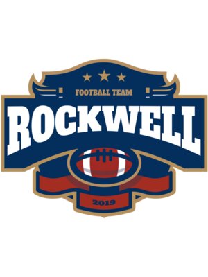 Rockwell Football team logo template