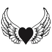 Heart and Angel Wings 