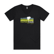 Womens v-neck rahui t-shirt Te Reo